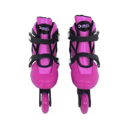 Kit Patins Inline Radical com Luva, Capacete, Joelheira e Cotoveleira Rosa P (29-32) Bel - 5