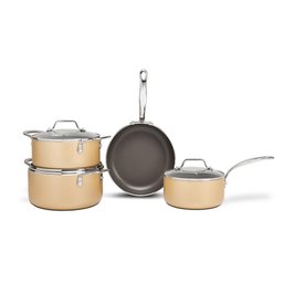 Conjunto de Panelas Brinox 4 Peças com Fundo de Indução Ceramic Life Coast - 6 Conjunto de Panelas Brinox 4 Peças com Fundo de Indução Ceramic Life Coast - 6