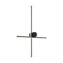 Ver imagem 1 de Arandela Nordecor Nien 40cm+60cm 20w Led Bivolt Preto 3000k Luz Amarela 2936