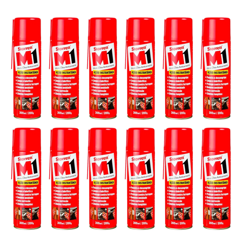 12 Óleo Desengripante M1 Lubrificante Multiuso 300ml Starret