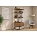 Ver imagem 1 de Estante p/ Quarto Casal LI049 Industrial 2GAVS Branco Kappesberg