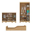 Ver imagem 5 de Quarto Infantil Completo com Minicama Montessoriana Suspiro Multimóveis MP4834 Madeirado