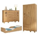 Ver imagem 1 de Quarto Infantil Completo com Minicama Montessoriana Suspiro Multimóveis MP4834 Madeirado