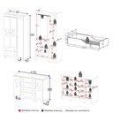 Ver imagem 2 de Quarto Infantil Completo com Minicama Montessoriana Suspiro Multimóveis MP4834 Madeirado