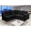 Ver imagem 1 de Sofá de Canto 5 Lugares Califórnia 183Cm Veludo Light Preto