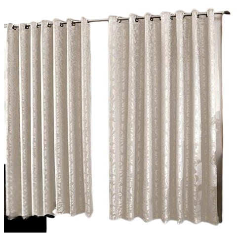 Cortina Jacquard 4,00x2,70 Para Trilho Suíço:Bege