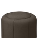 Ver imagem 3 de Puff Redondo Orgânico Resistente Flora 45x45 Bouclê - Sofa Store:bouclê Marrom