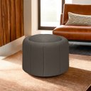 Ver imagem 2 de Puff Redondo Orgânico Resistente Flora 45x45 Bouclê - Sofa Store:bouclê Marrom