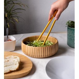 Tigela Bowl Canelado de Bambu Resistente 15cm - 2