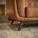 Ver mais imagens de Sofa Living 2 Lugares Bellare 180 cm Pes Madeira Courino Tcs 727 Moll