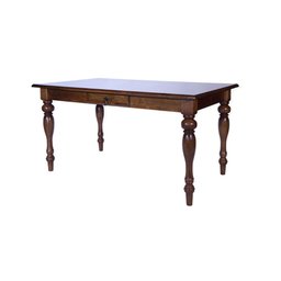 Mesa de Jantar Wood com Gaveta e Pés Torneados Madeira Maciça 160cm de Comprimento X 90cm de Largura - 2