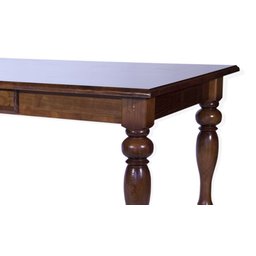 Mesa de Jantar Wood com Gaveta e Pés Torneados Madeira Maciça 160cm de Comprimento X 90cm de Largura - 3
