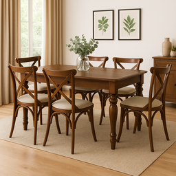 Mesa de Jantar Wood com Gaveta e Pés Torneados Madeira Maciça 160cm de Comprimento X 90cm de Largura - 6