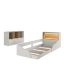 Ver imagem 2 de Cama Infantil Montessoriana Nicho com Led e Cômoda 3 Gavetas Cor:arenas com Mel