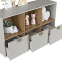 Ver imagem 7 de Cama Infantil Montessoriana Nicho com Led e Cômoda 3 Gavetas Cor:arenas com Mel