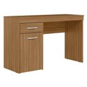 Ver imagem 7 de Escrivaninha Mesa Escritório Vitória 1 Gaveta 1 Porta 120cm Amêndola Touch Marrom