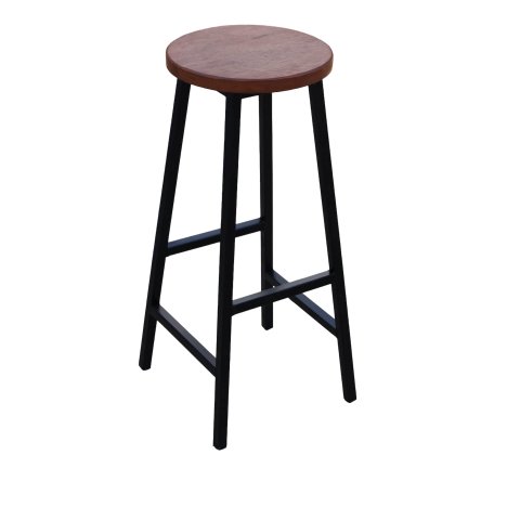 Banqueta Banco Estilo Industrial Artesanal para Bancada Balcão Cozinha Bar Bistrô Tipo Tamborete