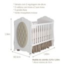 Ver imagem 3 de Berço Mini Cama com Capitonê Amor Espresso Móveis