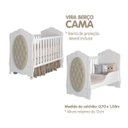 Ver imagem 4 de Berço Mini Cama com Capitonê Amor Espresso Móveis