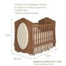 Berço Mini Cama com Capitonê Amor Espresso Móveis - 3