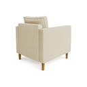 Ver imagem 4 de Poltrona Helena Linho Bege para Sala de Estar Recepção Neros