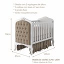 Ver imagem 4 de Berço Mini Cama com Capitonê Alegria Espresso Móveis