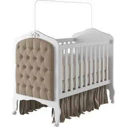 Berço Mini Cama com Capitonê Alegria Espresso Móveis - 8