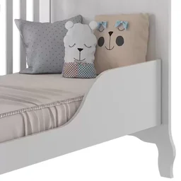 Berço Mini Cama com Capitonê Alegria Espresso Móveis - 5