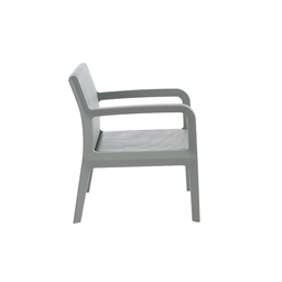 Conjunto para Área Externa Maldivas com 2 Poltronas, 1 Mesa - Cinza Claro - 4