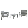 Conjunto para Área Externa Maldivas com 2 Poltronas, 1 Mesa - Cinza Claro - 5