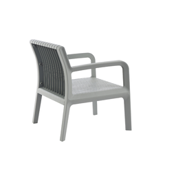 Conjunto para Área Externa Maldivas com 2 Poltronas, 1 Mesa - Cinza Claro - 5