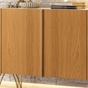 Ver imagem 6 de Aparador Buffet Sala Benvenuto com 2 Portas e Pés em Aço Off White/cinamomo