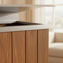 Ver imagem 4 de Lixeira de Madeira Plástica Ecológica com Tampa Basculante 68l