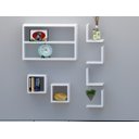 Ver imagem 1 de Kit Nichos Decorativo 100% Mdf Branco 15mm.