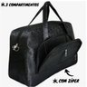 Mala de Mão Preta para Viagem Bolsa de Viagem - 3