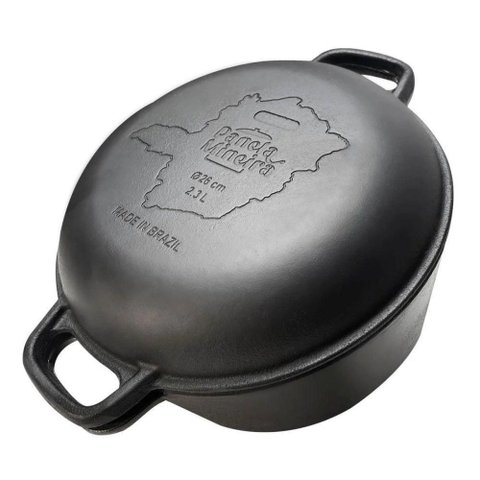 Panela Forno Holandes Mg 28 Cm 8,2 L em Ferro Fundido Panela Mineira