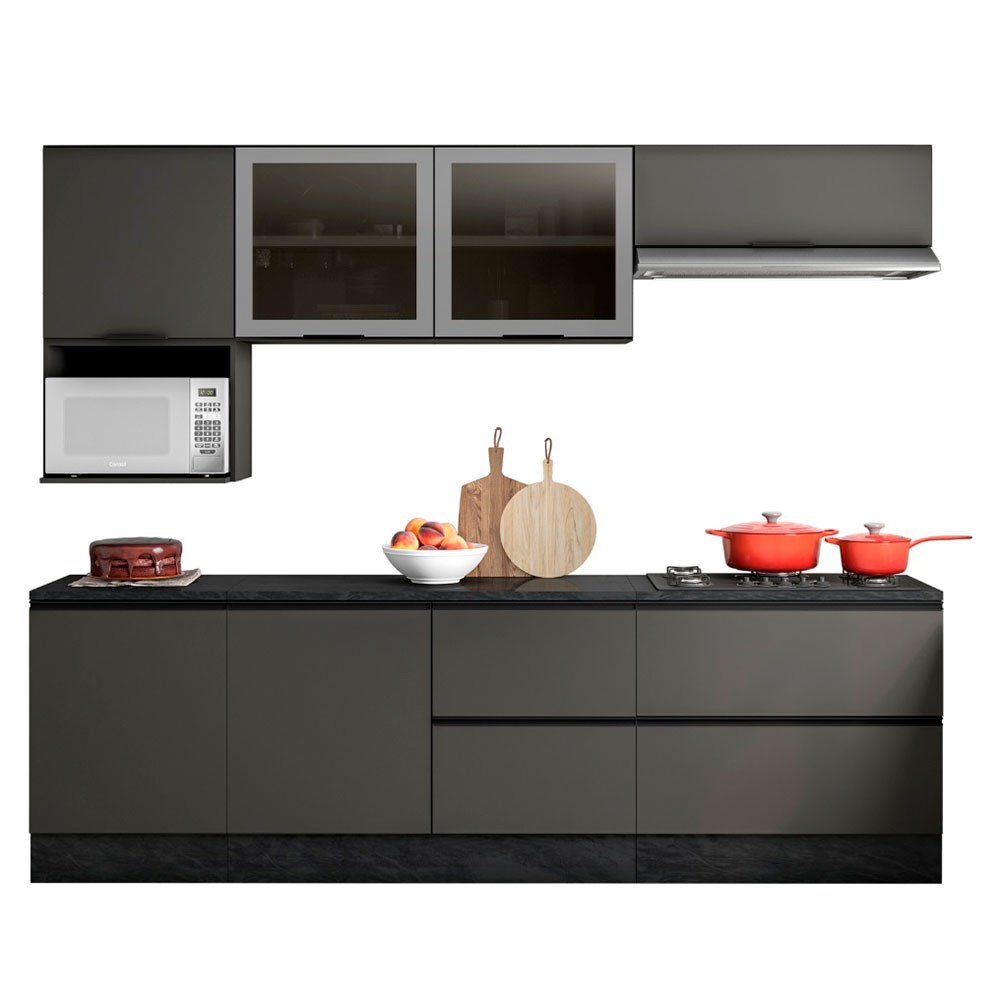 Cozinha Completa Etna 7 Peças Balcão Cooktop Poliman Móveis - 2