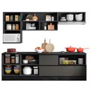 Ver imagem 3 de Cozinha Completa Etna 7 Peças Balcão Cooktop Poliman Móveis