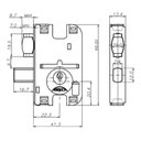 Ver imagem 2 de Fechadura Pivotante Rolete Trinco Porta Vidro Inox Blindex