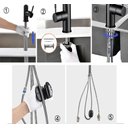 Ver imagem 6 de Torneira Bancada Extensivel Luxo Gourmet Preto Fosco