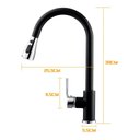 Ver imagem 7 de Torneira Bancada Extensivel Luxo Gourmet Preto Fosco