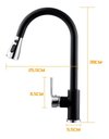 Ver imagem 7 de Torneira Bancada Extensivel Luxo Gourmet Preto Fosco