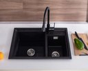 Ver imagem 2 de Torneira Bancada Extensivel Luxo Gourmet Preto Fosco