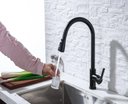 Ver imagem 1 de Torneira Bancada Extensivel Luxo Gourmet Preto Fosco