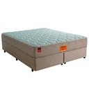 Ver imagem 1 de Cama Box com Colchão Queen Size Molas Pocket Black Tie Extra Firme Fortezza 158x198