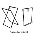 Ver imagem 6 de Mesa de Canto Para Sala Dobrável Com Bandeja Preto Fosco