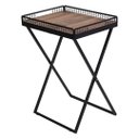 Ver imagem 3 de Mesa de Canto Para Sala Dobrável Com Bandeja Preto Fosco