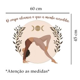 Adesivo de Parede o Corpo Alcança:60 X 45 Cm - 2