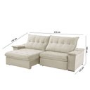 Ver imagem 6 de Sofá Lua Linho 02 Módulos 80 Cm B25cm Meu Sofá Online