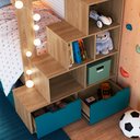 Ver imagem 6 de Treliche Infantil com Escada e Nichos Infix C06 Aveiro/azul - Mpozenato